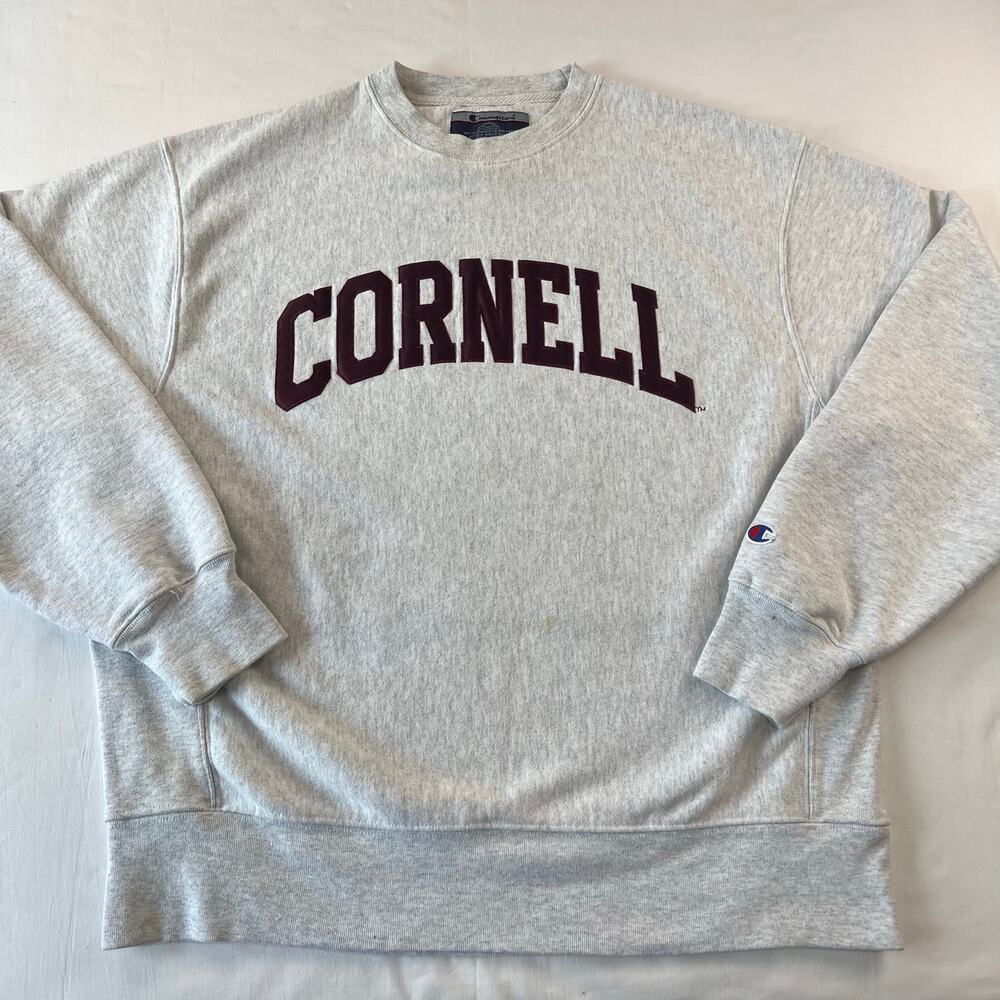 Champion Cornell University Crewneck Sweatshirt Reverse Weave Size Medium